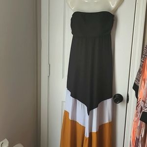 LOVE COLOR BLOCK MAXI SUNDRESS